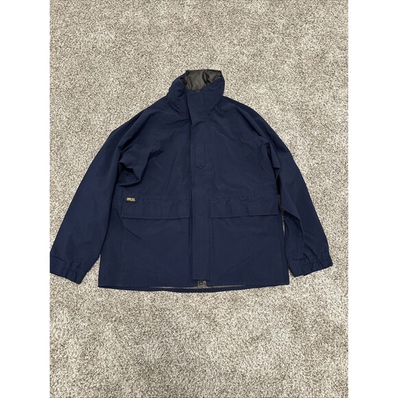 Propper Foul Weather 2 Navy Parka Gore-Tex Coast Guard Jacket Men’s Size Medium - Picture 1 of 12